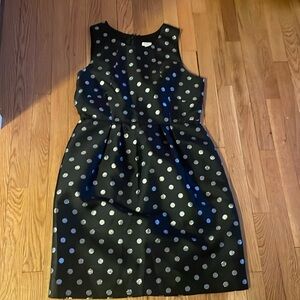 EUC Black and Silver Sparkle Polka Dots Size 10